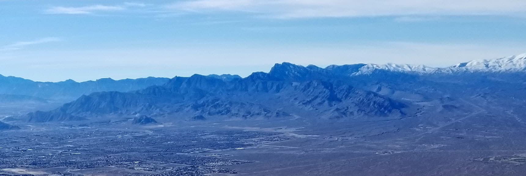 La Madre Mountain Viewed from Gass Peak Summit, Nevada