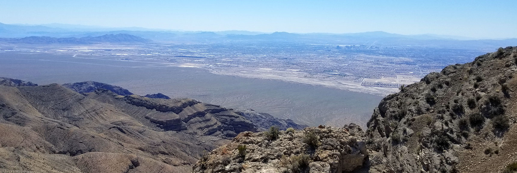 View toward Lake Mead from near Gass Peak East summit, Nevada.