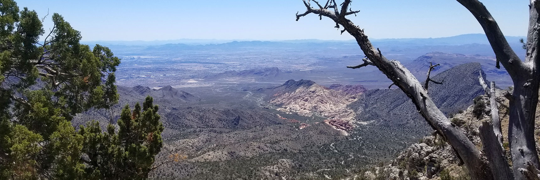 View into Calico Basin from La Madre Mt. Summit Route