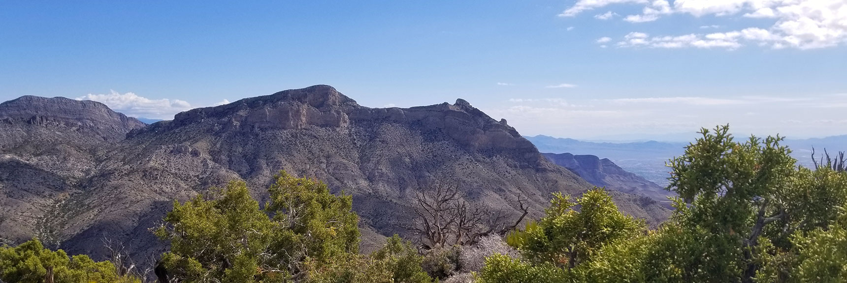 Damsel Peak Viewed from Turtlehead Peak Summit in Red Rock National Park, Nevada