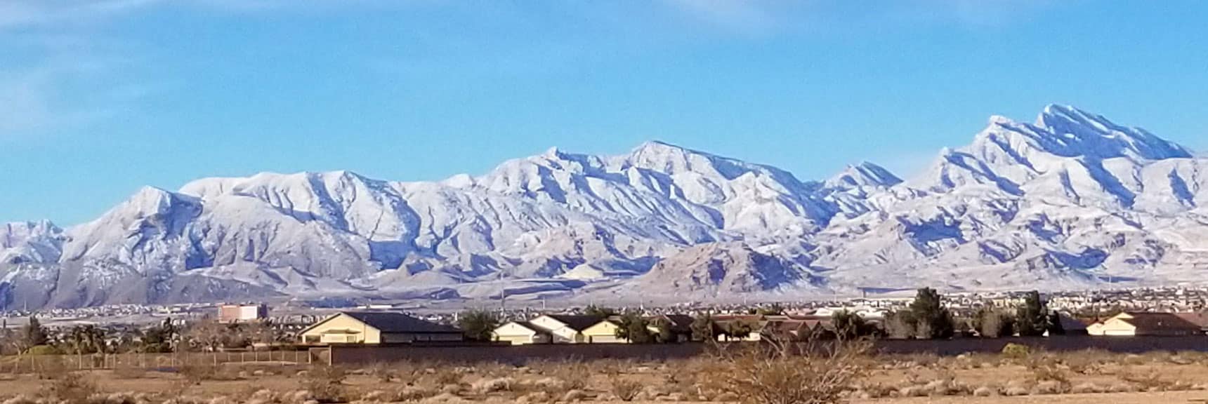 Damsel Peak Viewed from Centennial Hills in Las Vegas, Nevada