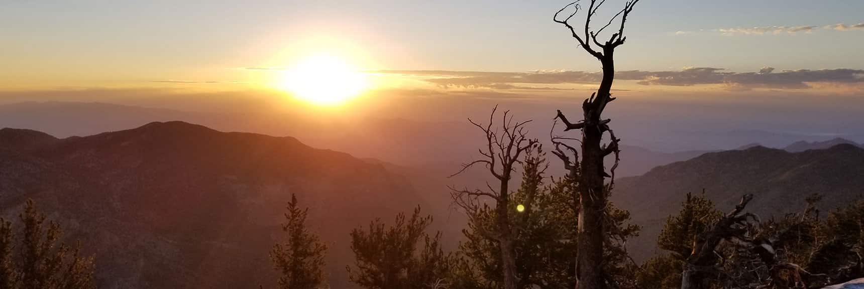 Sunrise on the South Ridge of Kyle Canyon