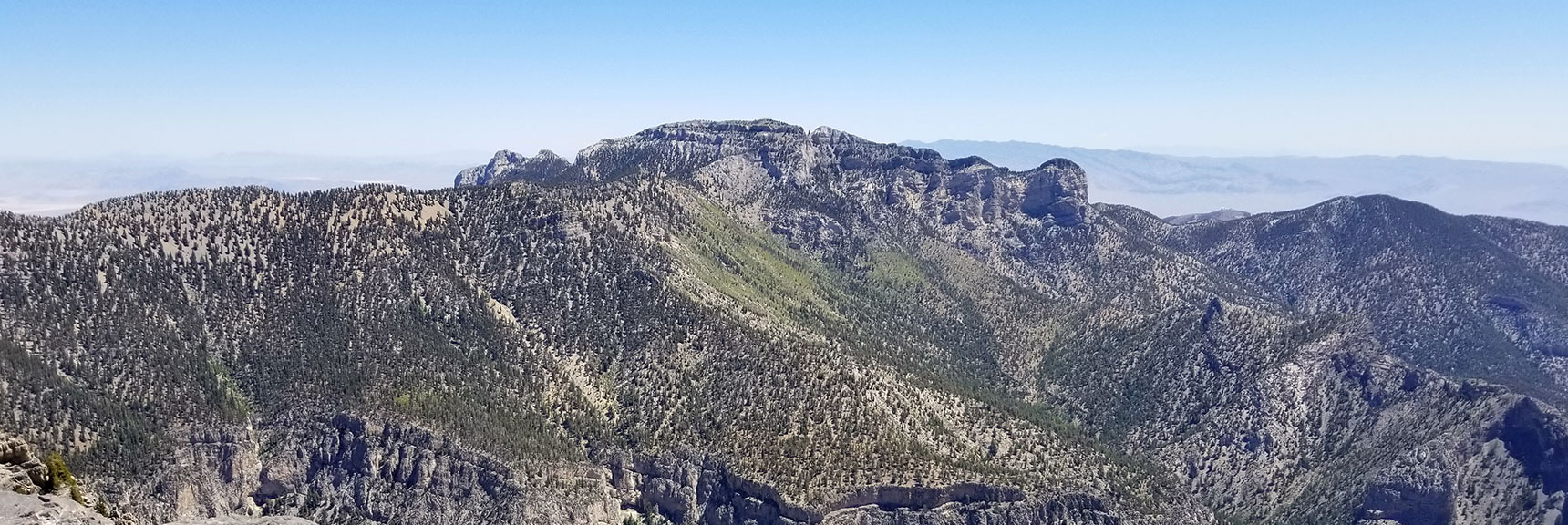Mummy Mountain Viewed from Kyle Canyon Upper South Rim
