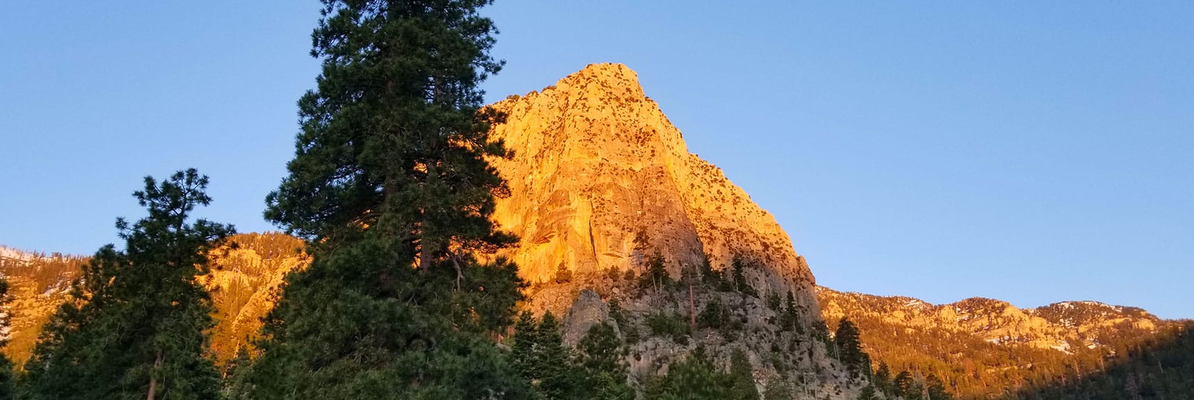 Cathedral Rock Viewed from South Climb Trailhead in Mt. Charleston Wilderness, Nevada