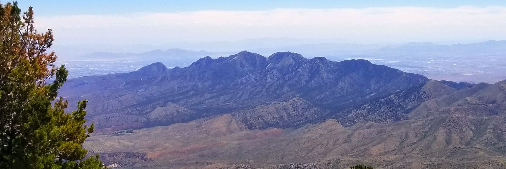 View of La Madre Mountains Wilderness from Harris Mountain Summit, Nevada