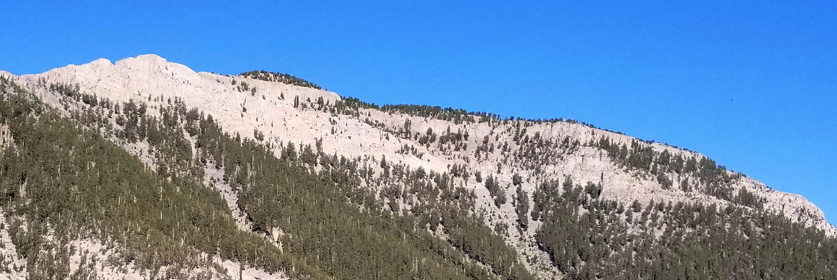 Closer View of Mummy Mountain Showing the Final Approach and Summit