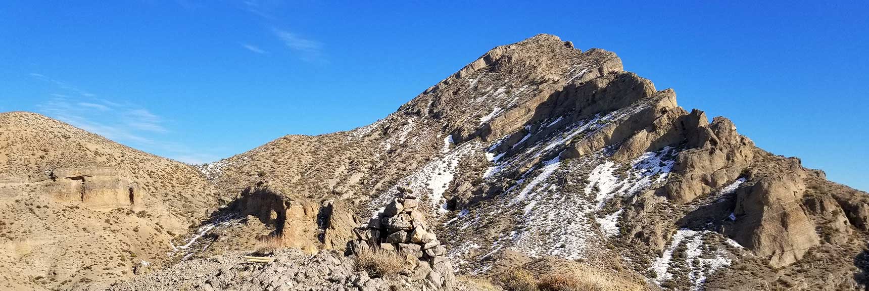 View toward Gass Peak Summit After Snow, Nevada