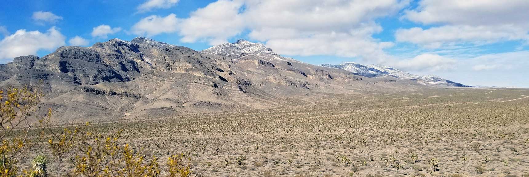 View of the East Side of the Sheep Range in the Desert National Wildlife Refuge, Nevada