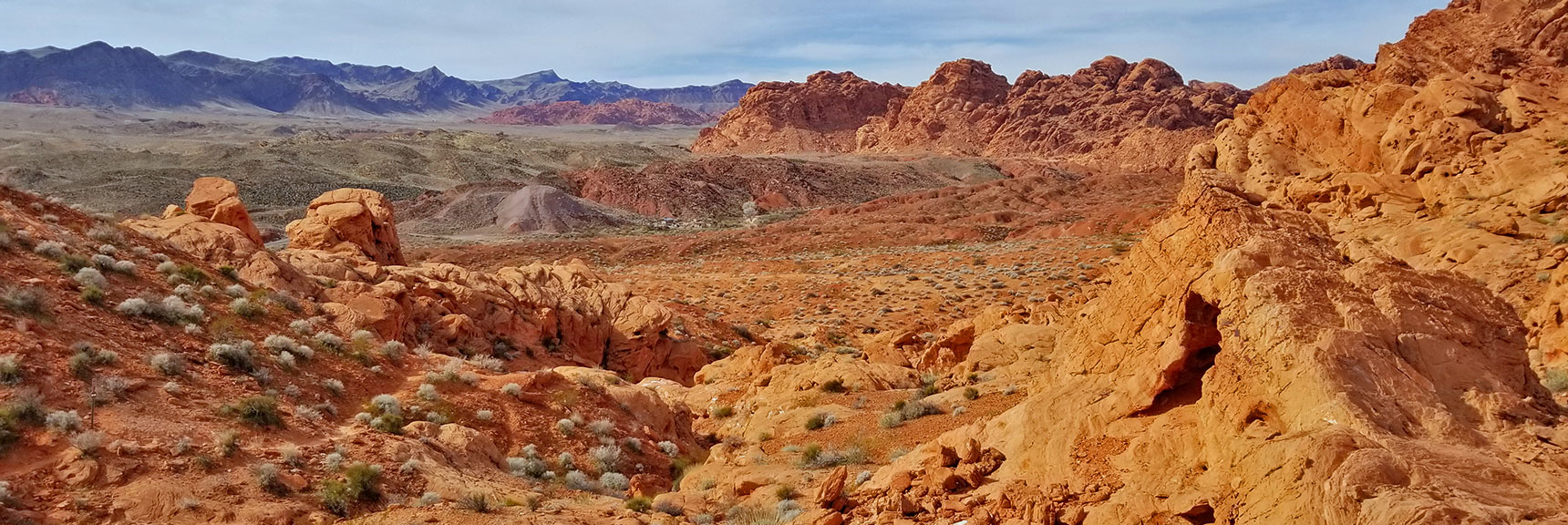 View West of Elephant Rock Loop in Valley of Fire State Park, Nevada