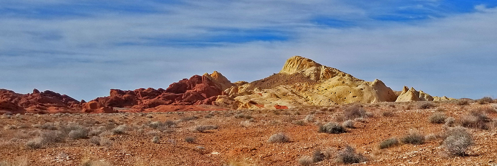 Approaching Fire Canyon Exit at Silica Dome in Valley of Fire State Park, Nevada
