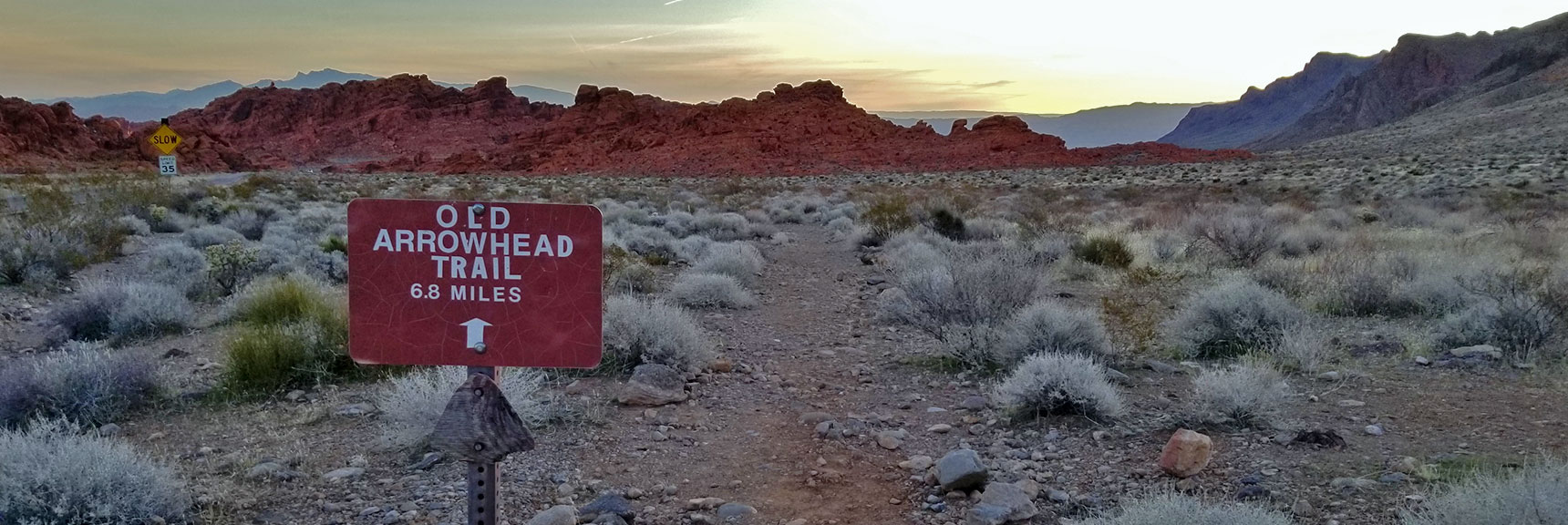 Western Entrance to Old Arrowhead Trail in Valley of Fire State Park, Nevada
