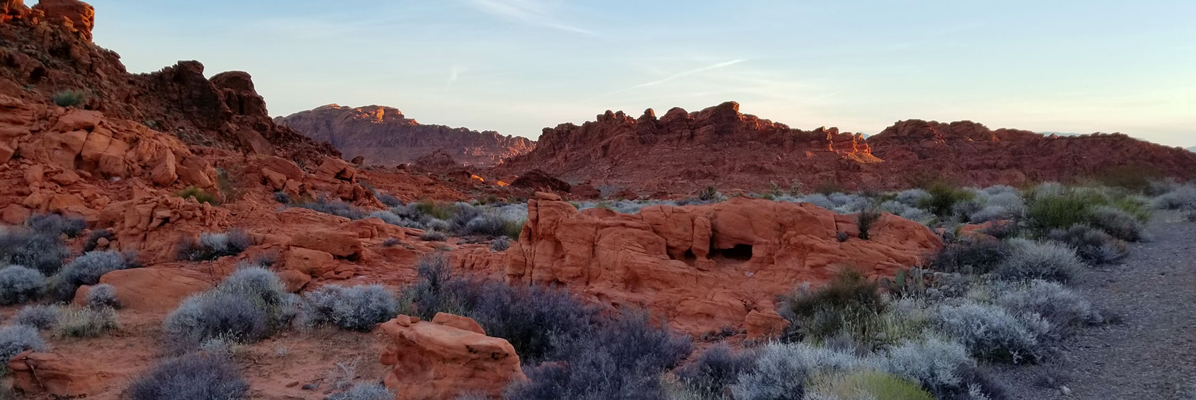 View Behind the Bee Hives Formations on Old Arrowhead Trail in Valley of Fire State Park, Nevada