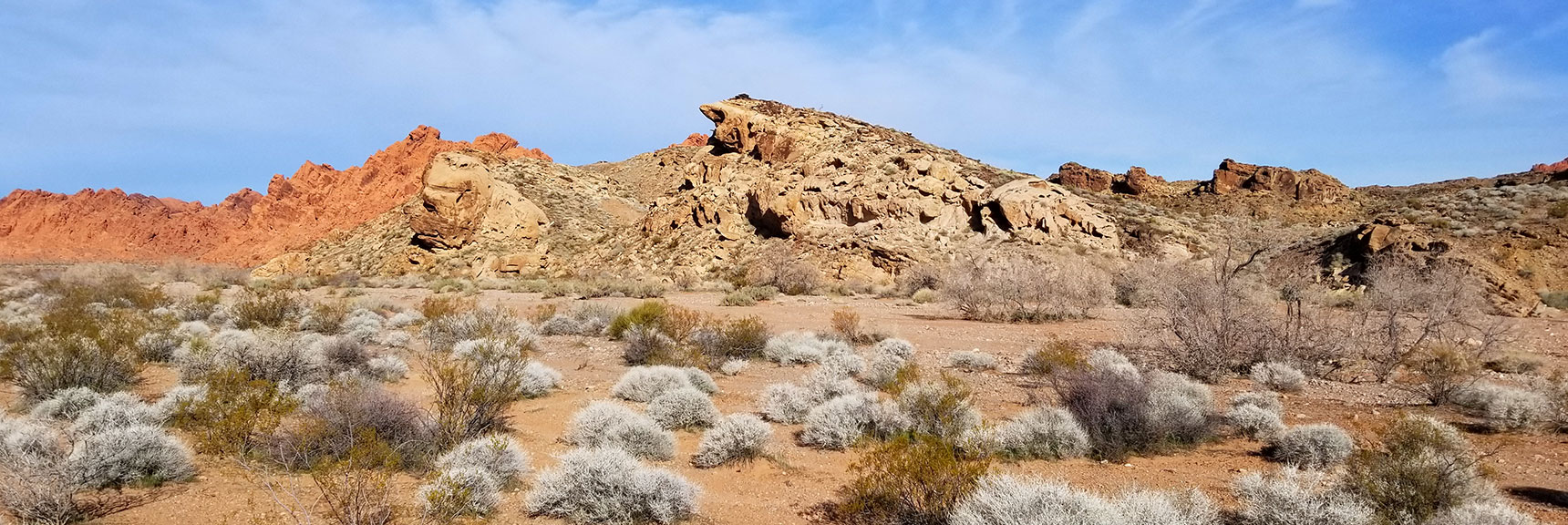 Rock Formations in the Eastern Area Wash on Old Arrowhead Trail in Valley of Fire State Park, Nevada