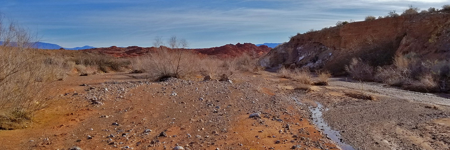 Traveling East Down Wash Beyond Old Arrowhead Trail in Valley of Fire State Park, Nevada