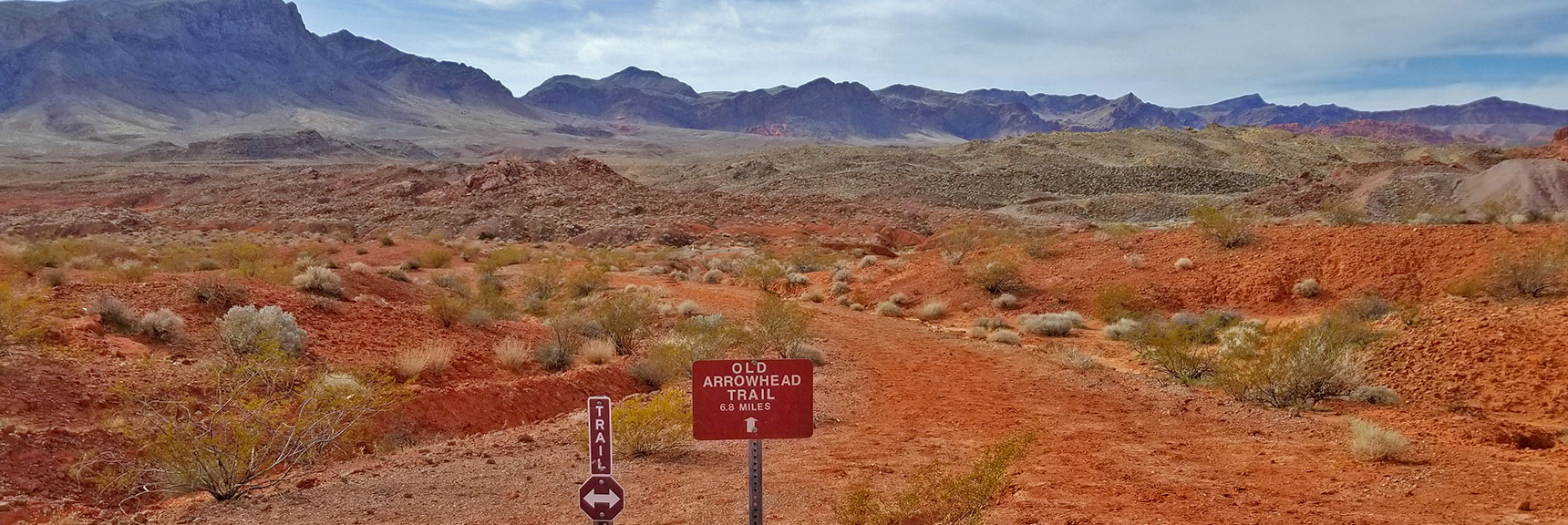 Returning to the Western Trailhead of Old Arrowhead Trail in Valley of Fire State Park, Nevada