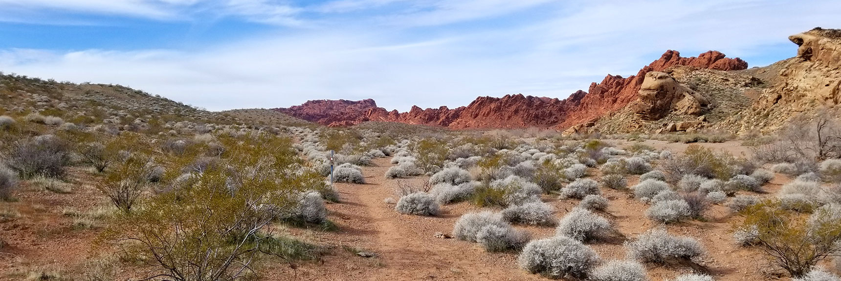 Heading Back West on the Old Arrowhead Trail in Valley of Fire State Park, Nevada