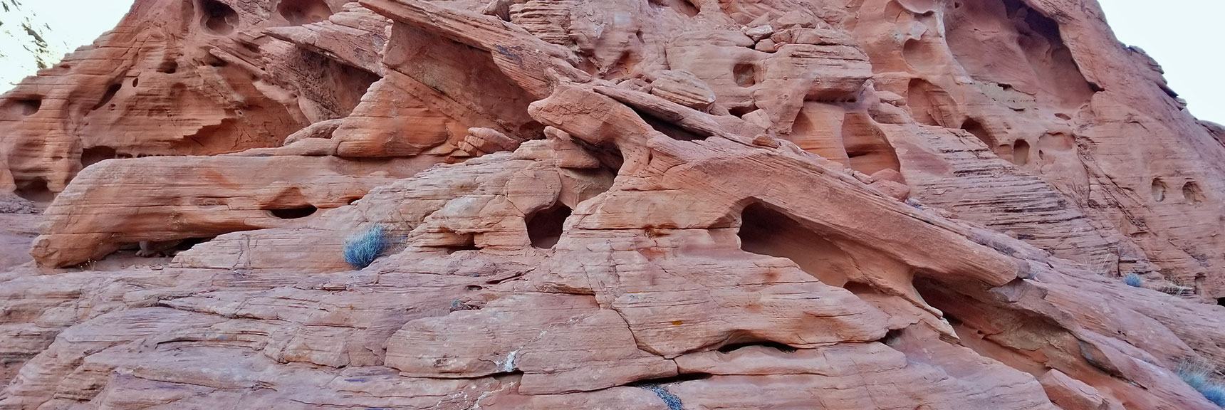 Bizarre Rock Formations in the Pass on Prospect Trail in Valley of Fire State Park, Nevada