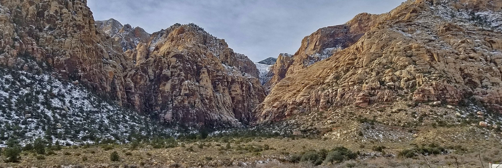 Red Rock National Park View of Ice Box Canyon from Scenic Drive
