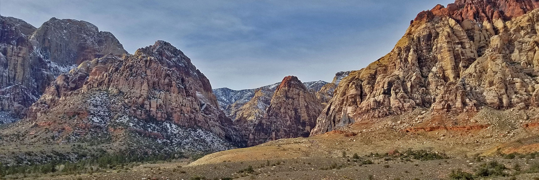 Red Rock National Park View of Pine Creek Canyon from Scenic Drive