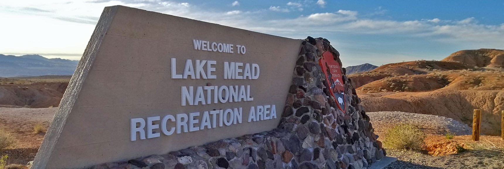 North Entrance of Lake Mead National Park, Nevada from Northshore Road