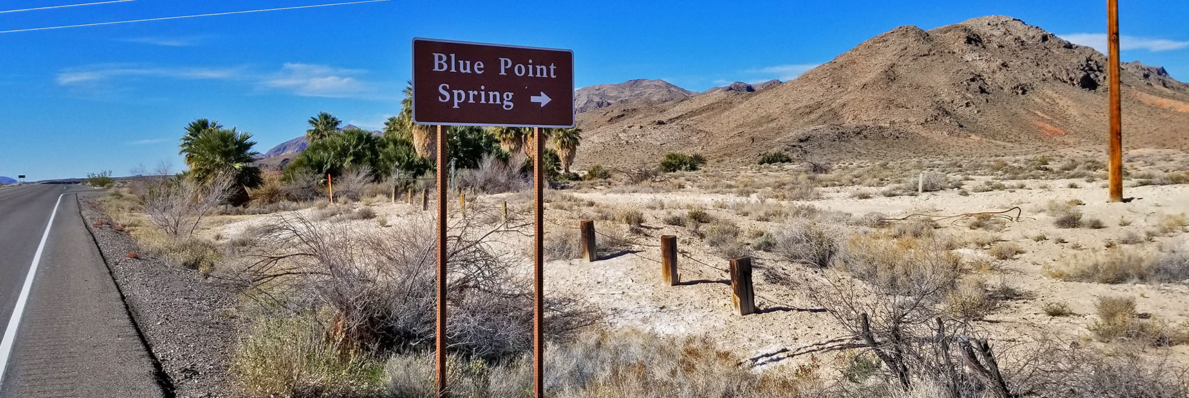 Blue Point Spring On Northshore Road in Lake Mead National Park, Nevada