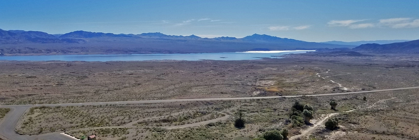 Overton Arm of Lake Mead Viewed from Muddy Mountains Above Roger's Spring On Northshore Road in Lake Mead National Park, Nevada