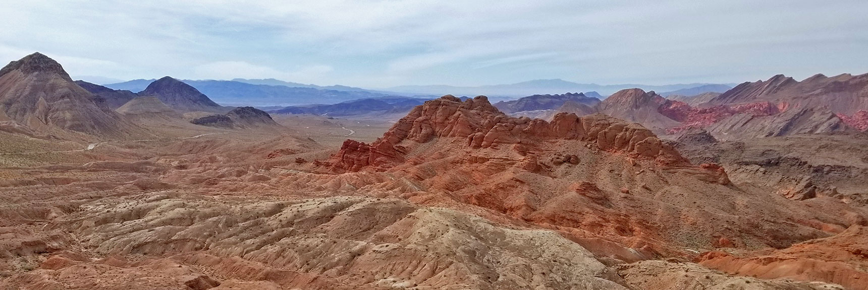 View from Summit of Northshore Summit Trail On Northshore Road in Lake Mead National Park, Nevada