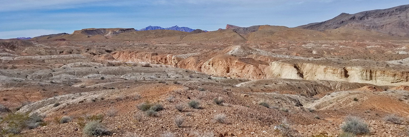 Muddy Mountains and Echo Wash Badlands Area from About Mile 34 On Northshore Road in Lake Mead National Park, Nevada