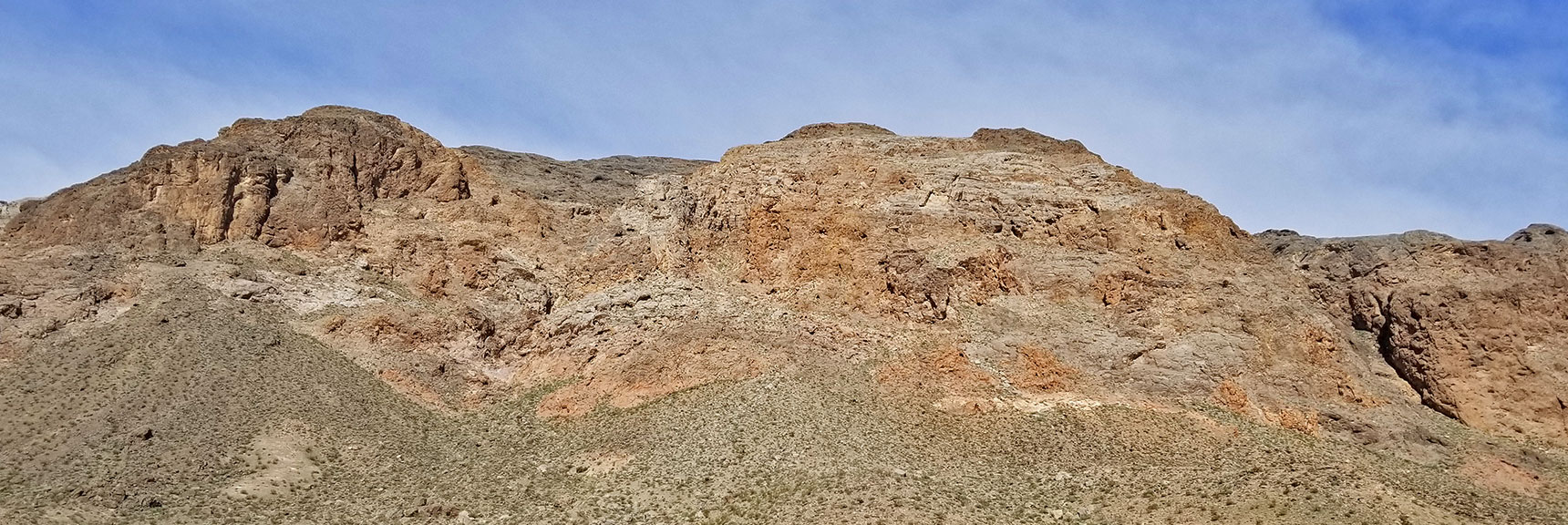 Mideastern View of Muddy Mountains from Echo Road Intersection On Northshore Road in Lake Mead National Park, Nevada