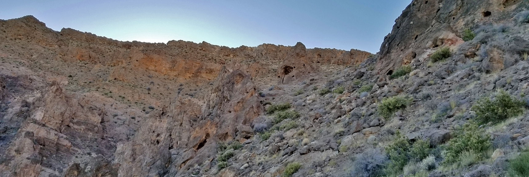 Pass in the Second Northern Ridge System in the Muddy Mountains Wilderness, Nevada