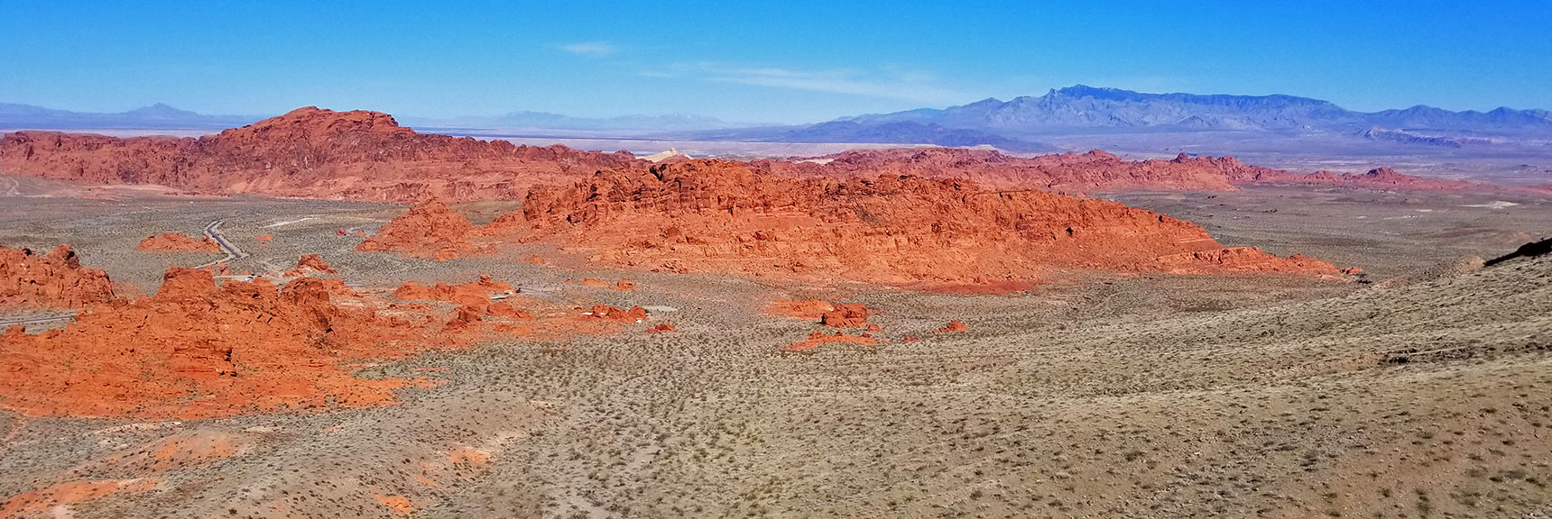 View Toward the Eastern End of the Park | Valley of Fire State Park, Nevada Panorama