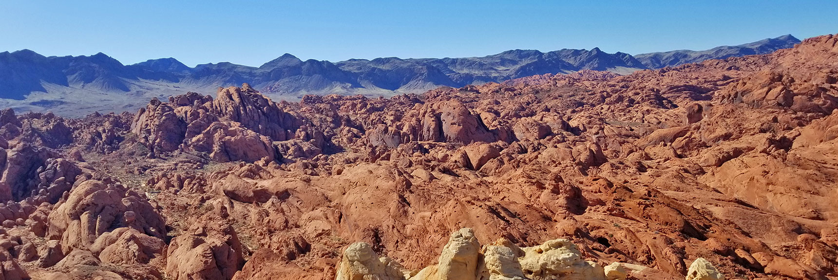 View to the Northwest from Silica Dome Summit in Valley of Fire State Park, Nevada