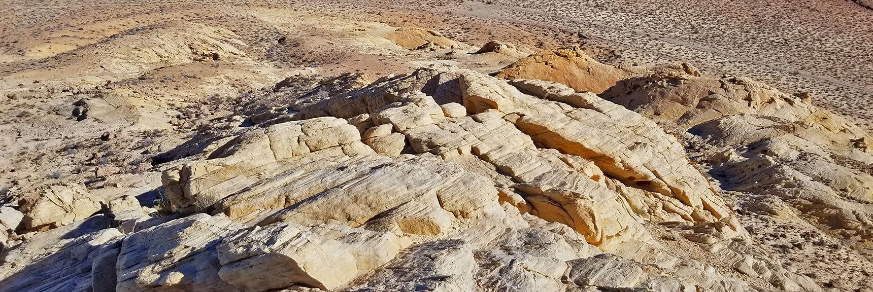 Descending Silica Dome Summit in Valley of Fire State Park, Nevada