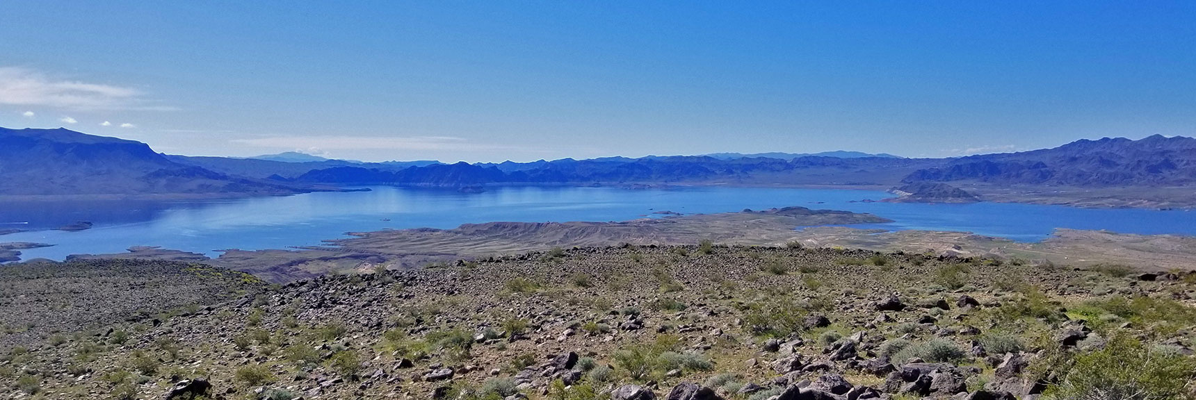 View of Lake Mead from Summit of Black Mesa in Lake Mead National Recreation Area, Nevada