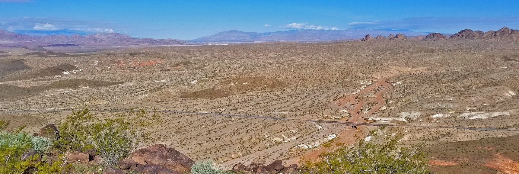 View Northwest Toward Gass Peak from Black Mesa in Lake Mead National Recreation Area, Nevada