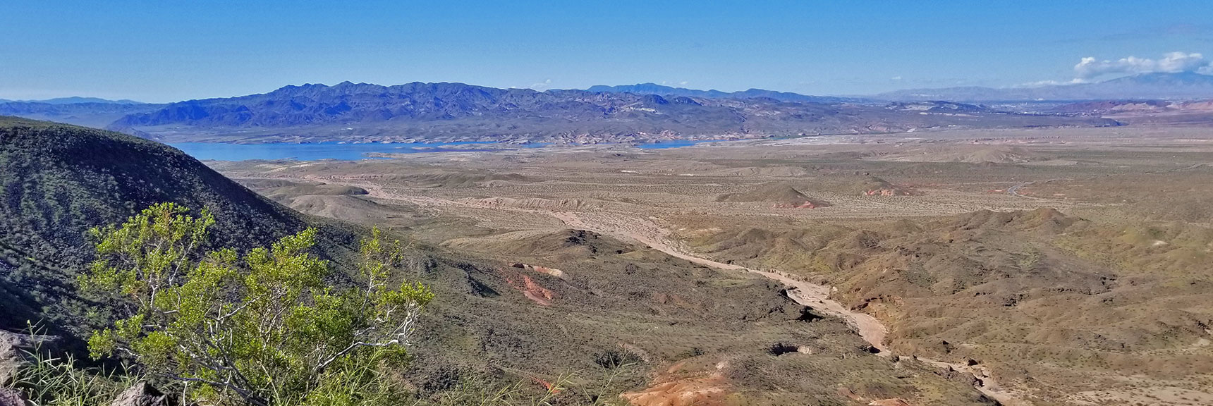 View Southwest Toward Lake Mead from Black Mesa in Lake Mead National Recreation Area, Nevada