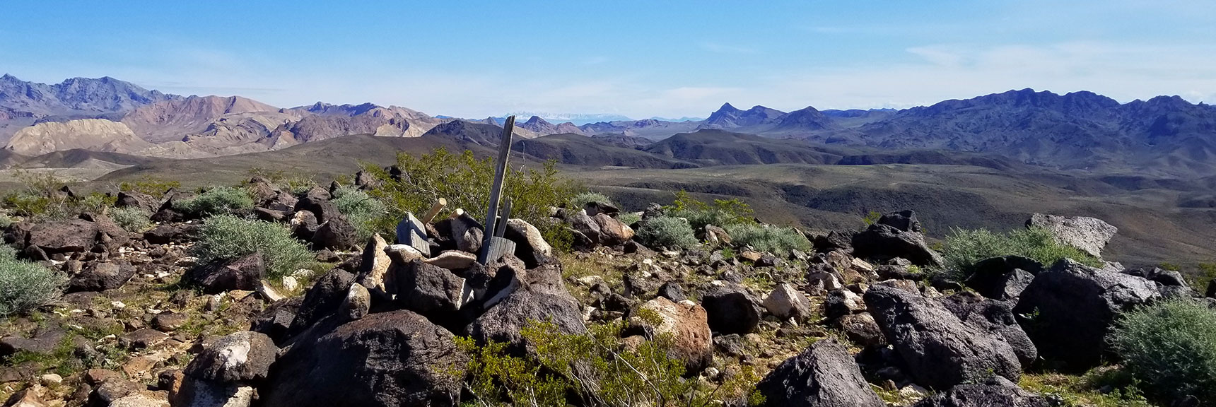 View Toward Jimbilnan Wilderness and Muddy Mountains from Black Mesa in Lake Mead National Recreation Area, Nevada
