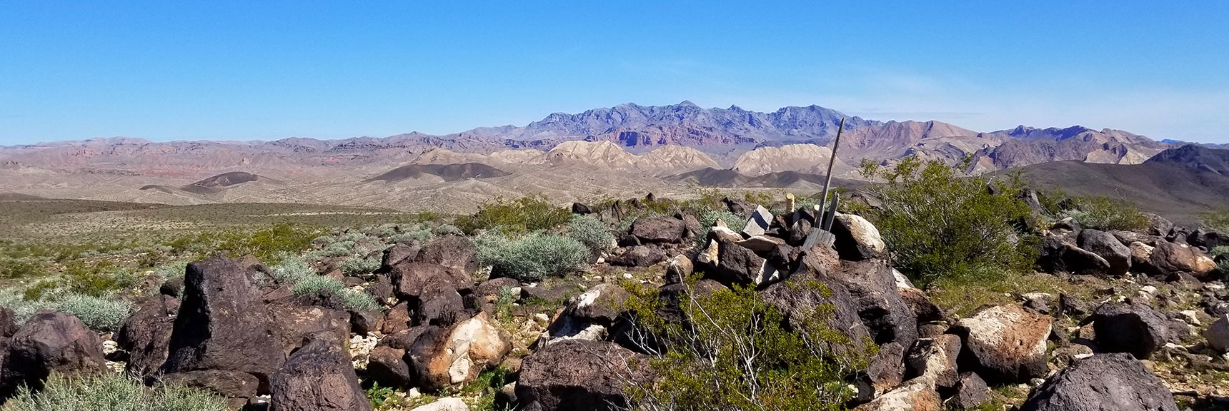 View Toward Muddy Mountains from Black Mesa in Lake Mead National Recreation Area, Nevada