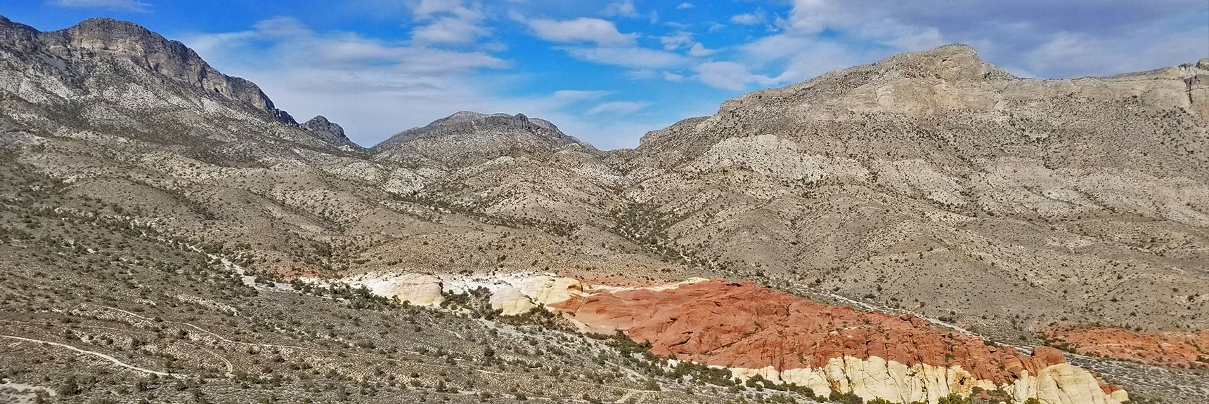 Upper Calico Hills and Damsel Peak in Calico Basin, Nevada