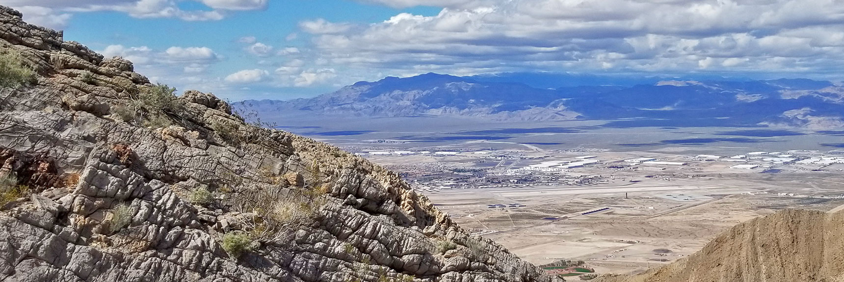View of Gass Peak from Frenchman Mountain, Nevada