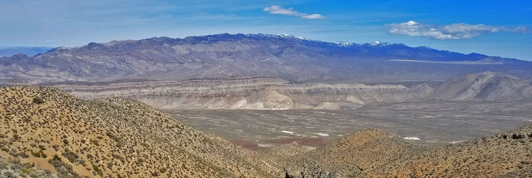 View of the Sheep Range from the Gass Peak Gauntlet Route | Gass Peak Eastern Summit Ultra-marathon Adventure, Nevada