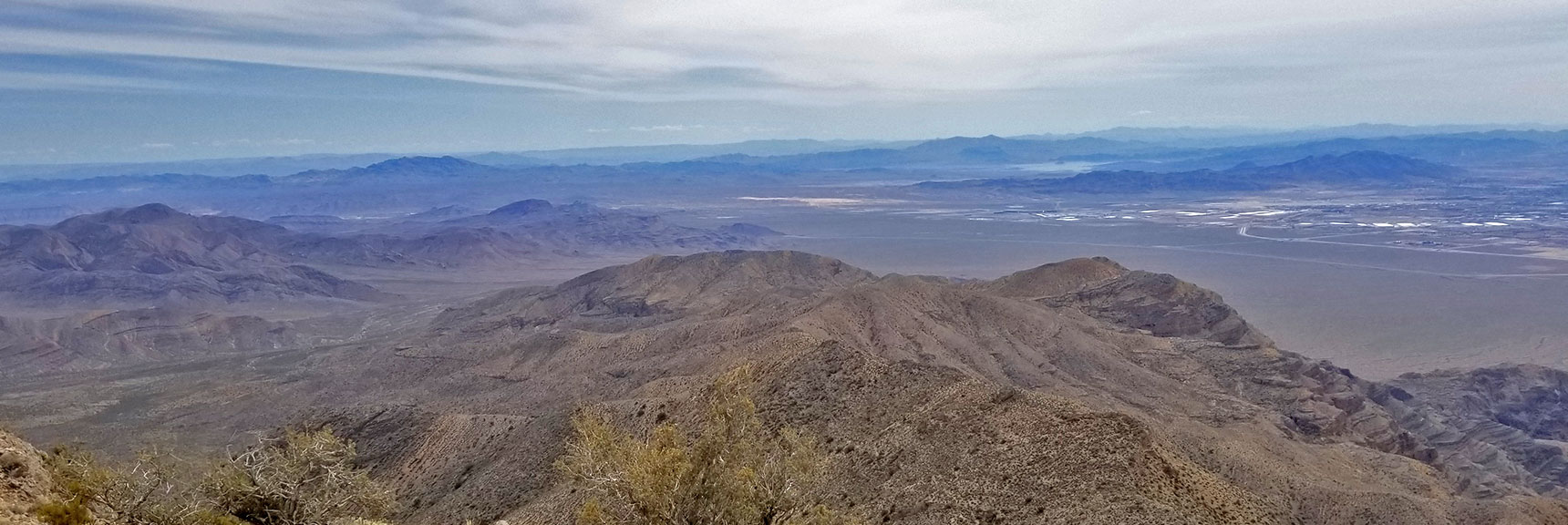 View of Lake Mead and East of Las Vegas from Near Gass Peak Eastern Summit | Gass Peak Eastern Summit Ultra-marathon Adventure, Nevada