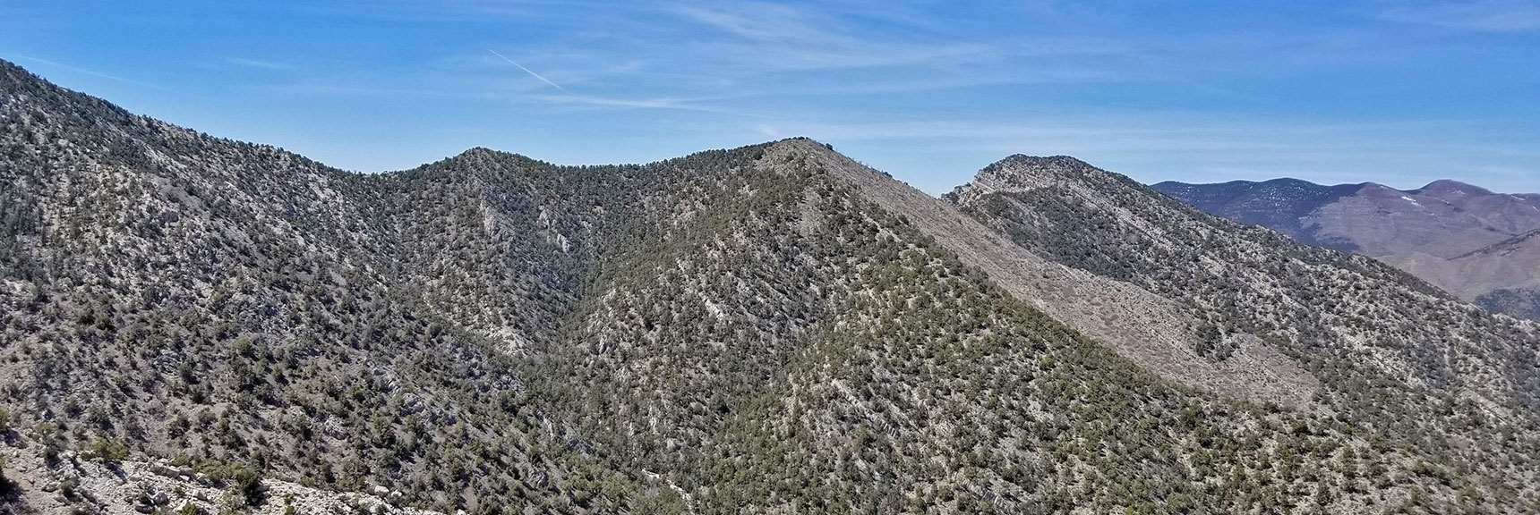View of El Padre Mountain and Westward Beyond Along Keystone Thrust, Nevada