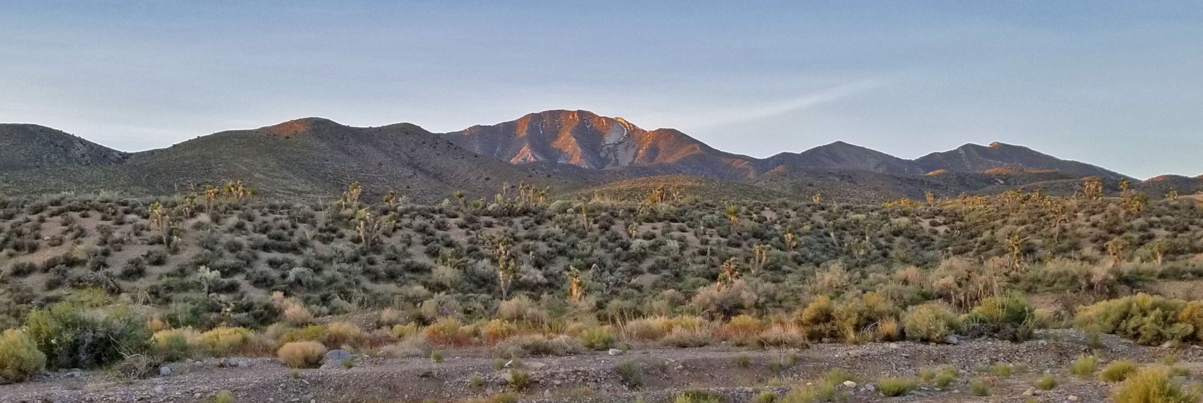View from Kyle Canyon Road, La Madre Mountain Nevada Northern Approach and High Points