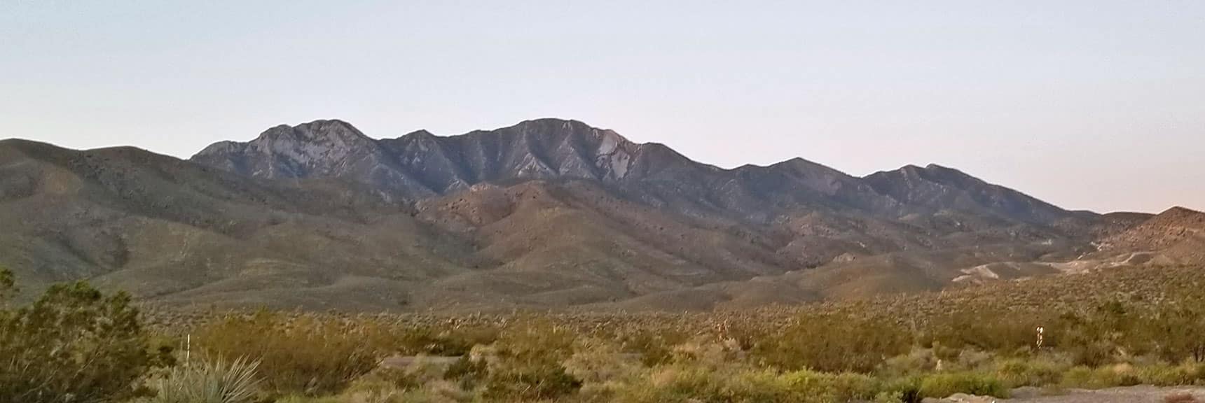 Morning View on the Way to El Padre Mountain, La Madre Mountains Wilderness, Nevada