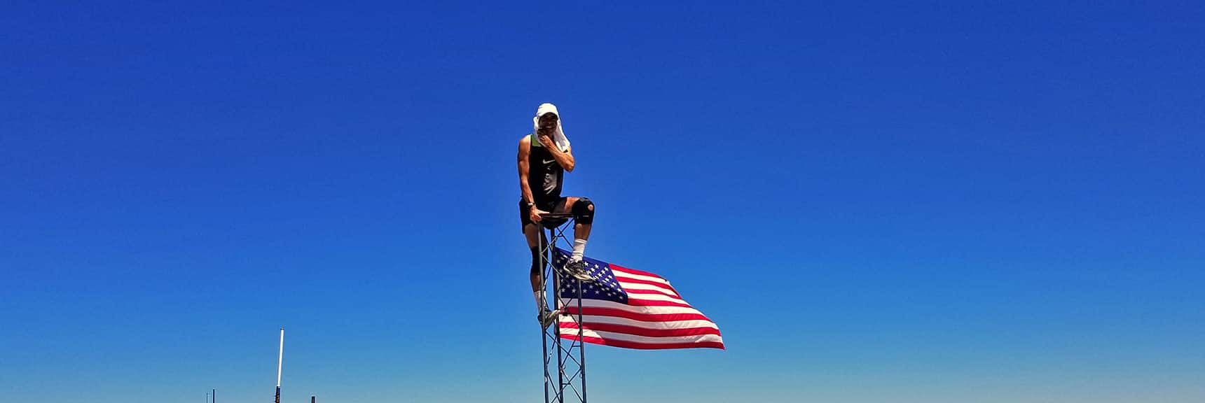 David Smith on Charleston Peak Summit | Griffith Peak & Charleston Peak Circuit Run, Spring Mountains, Nevada