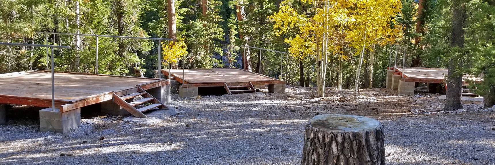 Meeting Platforms at Camp Foxtail Girl Scouts Camp | Foxtail Canyon | Foxtail Girl Scouts Camp | Mt Charleston Wilderness | Spring Mountains, Nevada
