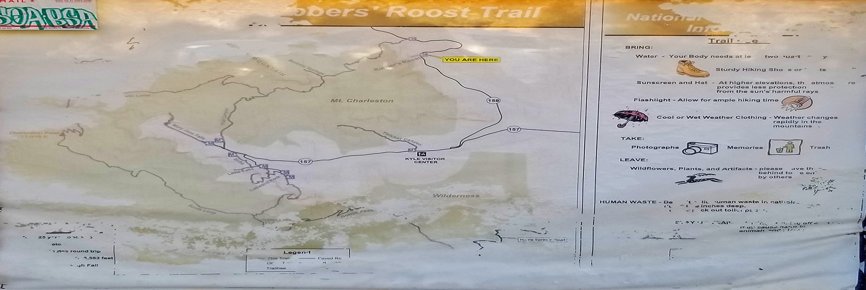 Area Map | Robbers Roost and Beyond | Spring Mountains, Nevada