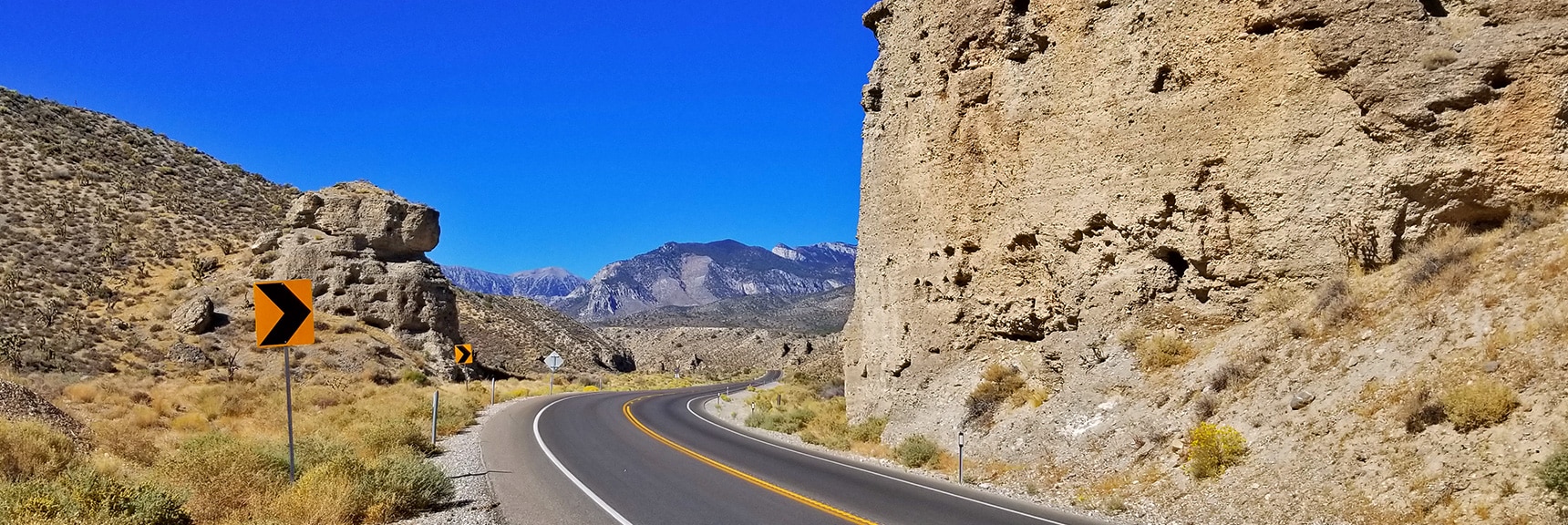 Grand Pillars on Kyle Canyon Road Opening to the Spring Mountains | Harris Springs Canyon | Biking from Centennial Hills | Spring Mountains, Nevada