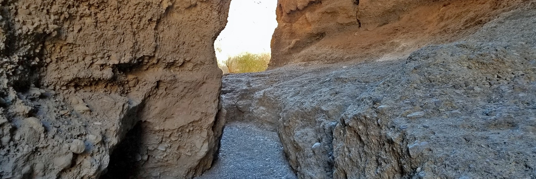 Approaching the Upper End of the Slot Canyon | Harris Springs Canyon | Biking from Centennial Hills | Spring Mountains, Nevada
